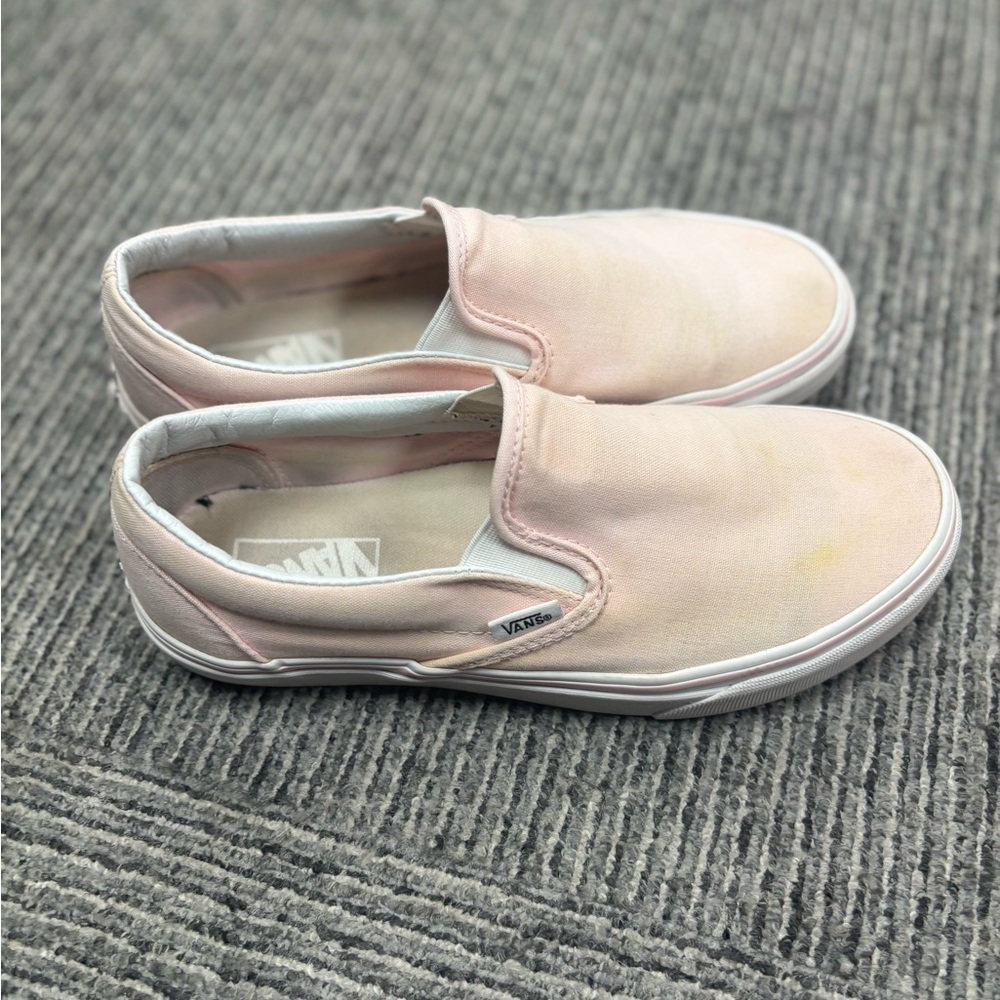 Vans Light Pink Slip-On Shoes